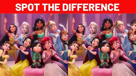 Disney Princesses Save Wreck It Ralph Spot The Difference Brain