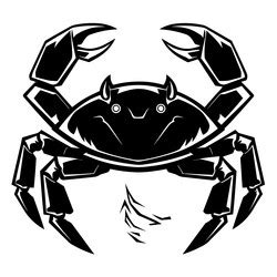 Crab Silhouettes Royalty Free Vector Image Vectorstock