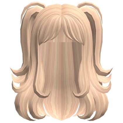 Blonde Fluffy Anime Hair With Pigtails Roblox ID Code