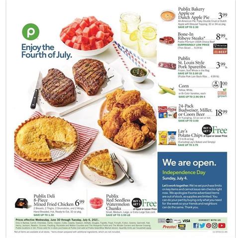 Publix Weekly Ad Jun 30 Jul 6 2021 In 2021 Publix Bakery Dutch