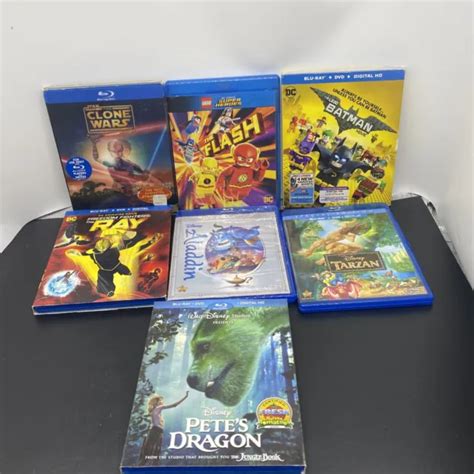 Lot Of 7 Disney Classics Blu Ray Dvds Combo Q11 £2850 Picclick Uk