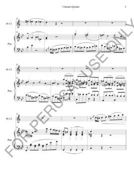 Mozart S Clarinet Quintet K 581 For Bb Clarinet And Piano Allegro