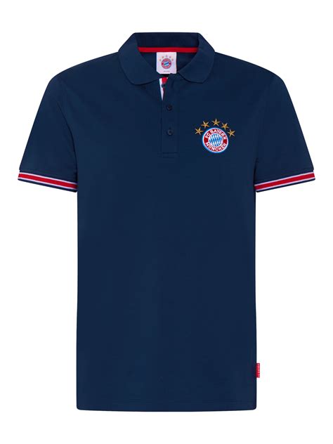 Men Polo shirt with logo navy | Official FC Bayern Munich Store