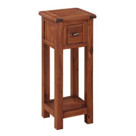 Hart Wooden Telephone Table In Acacia Finish Furniture In Fashion