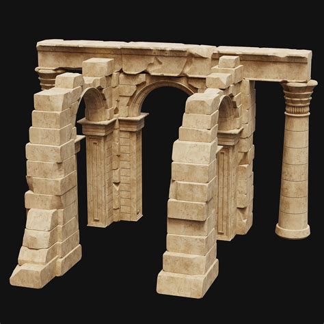 Ancient Ruin Temple Tomb Collection - 3D Model by Enterables