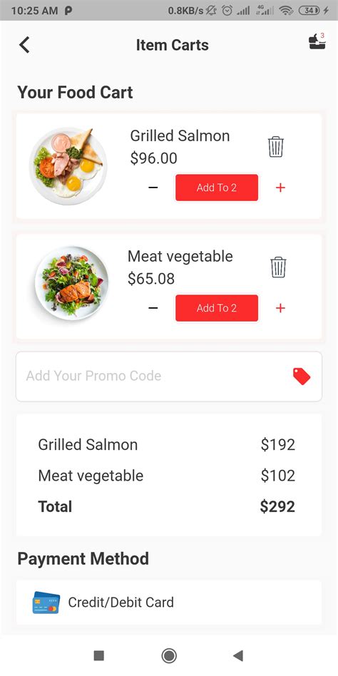 Flutter Food Delivery App Ui