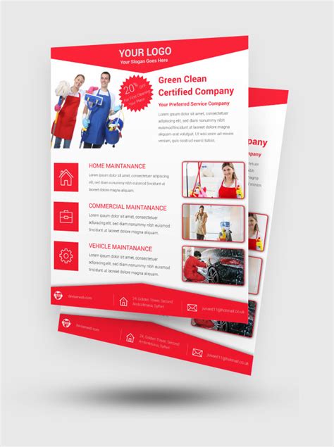 Free Cleaning Service PSD Flyer Template | Free download