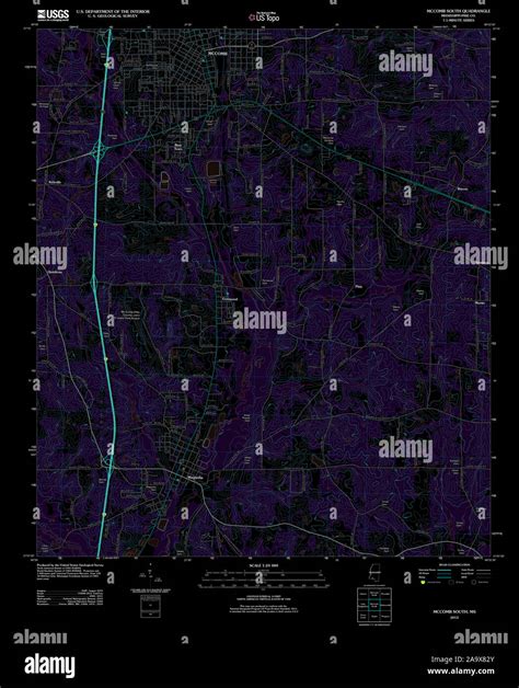 Map of mccomb mississippi hi-res stock photography and images - Alamy