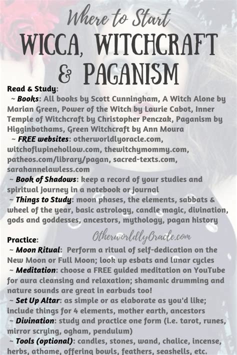 For The Beginner Pagan Wiccan And Witch Tips And Resources To Get