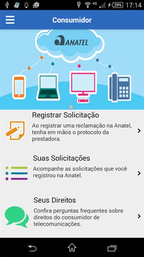 Novo Aplicativo Anatel Consumidor Procura Facilitar O Registro De