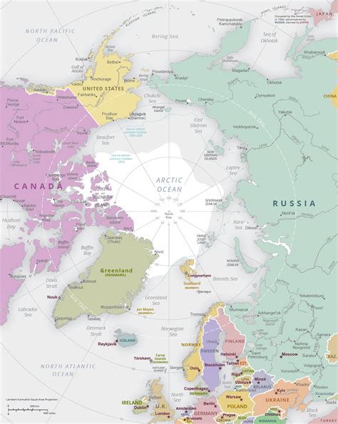 Political Map of Arctic Region
