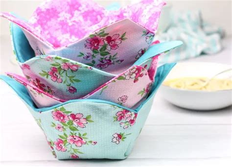 Easy Reversible Bowl Cozy Sewing Pattern Sew Crafty Me