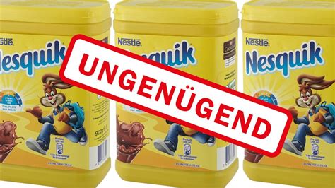 Mineral L Stark Erh Ht Nestl Nesquik Schockt Im Test Ko Test