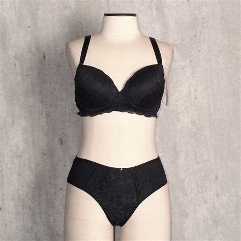 Conjunto Lingerie Preto De Renda Lingerie Feminina Arsi Nunca Usado Enjoei