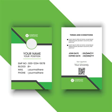 Modern Id Card Template Design 21939206 Vector Art At Vecteezy