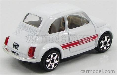 Burago Echelle Fiat Abarth White Red