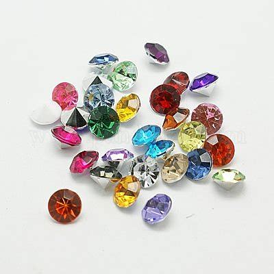 Wholesale Imitation Taiwan Acrylic Rhinestone Cabochons Pandahall