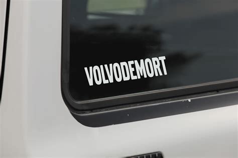 Car Decals Bumper Stickers Volvo Cars Harry Potter Fan Bumpers Olds Etsy Bumper Stickers