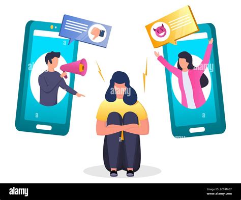 Cyberbullying Vector Concept For Web Banner Website Page Stock Vector