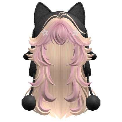 Two Tone Wolfcut Hair W Cat Ushanka Pink Blonde S Code Price