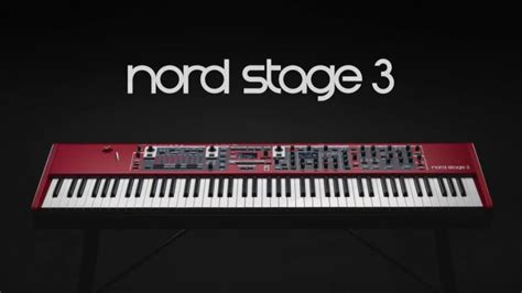 Nord Stage 3 performance keyboard introduced at Musikmesse