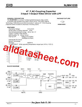 Njm Datasheet Pdf New Japan Radio