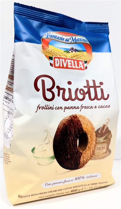 Divella Biscuits Briotti With Cacao And Cream 400g Biscuits Amatos