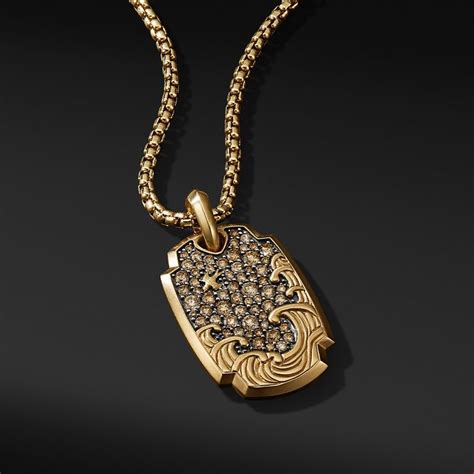 David Yurman Shop Mens Pendants Gold Silver And More Gold Chains For Men Gold Pendants