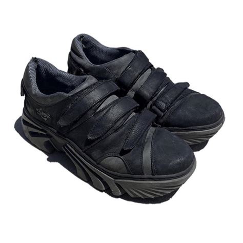 swear london velcro platform sneakers send offers &... - Depop