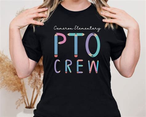 Pto Crew Shirt Custom Parent Teacher Organization Tshirts Pto Squad