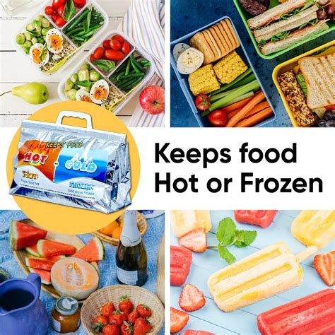 Buy Pack Of Hot And Cold Insulated Bags Food Storage For Frozen Hot Items Reusable Lunch