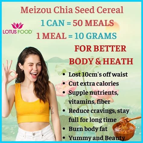 Buy 1 Take 1 Meizou Chia Seed Cereal Japan Slimming Original Lotus