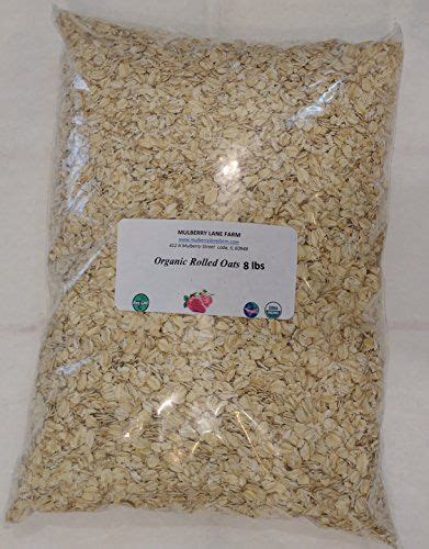 Oats Rolled 8 Lbs Oatmeal Usda Certified Organic Nongmo Bulk Click