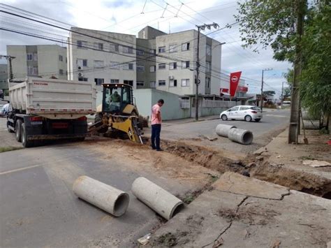 Implantação de nova rede de drenagem pluvial no bairro Revoredo Notisul