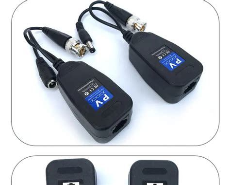 Video Balun With Power Connector Bnc To Rj45 Utp Cat5 Passive Buy