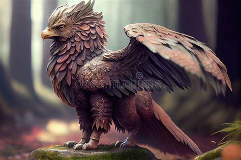 Eagle-Lion Hybrid - a Fantastic Creature - Generative AI Stock Illustration - Illustration of ...