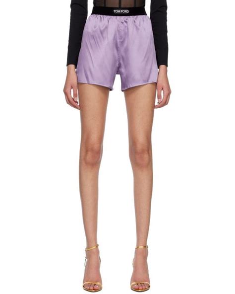 Tom Ford Purple Patch Shorts In Blue Lyst