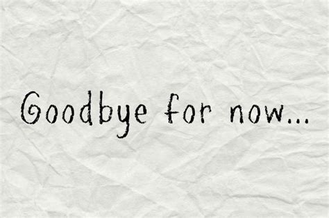 Goodbye... For now - RolePages