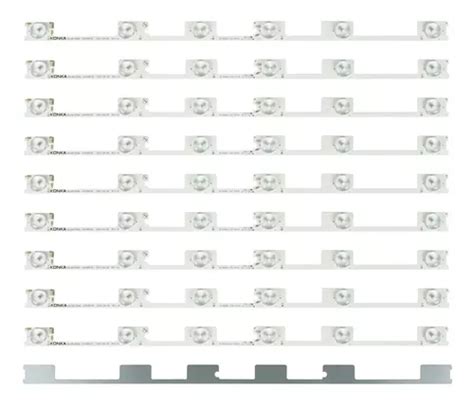 Kit Completo Barras De Led Semp Toshiba Modelo Dl4844 A F