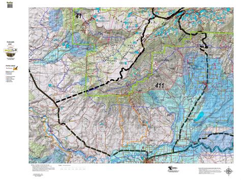 Colorado_Unit_411_Mule_Deer_Habitat Map by Colorado HuntData LLC ...