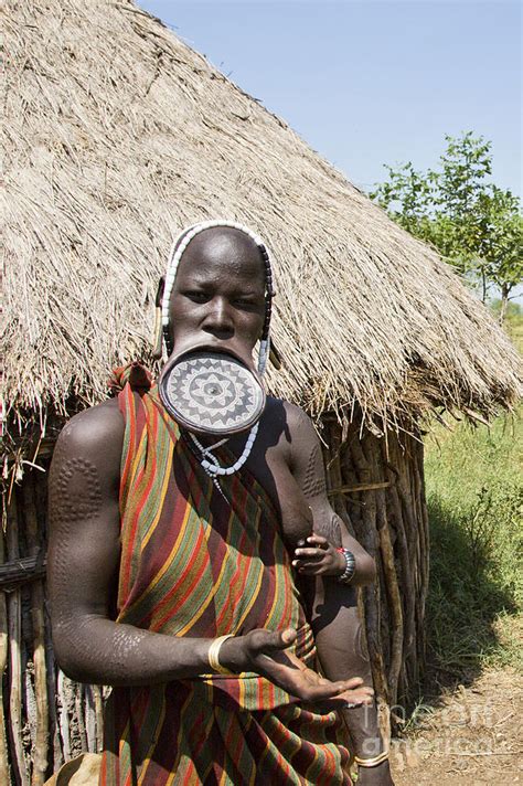 Mursi Woman With Clay Lip Disc Photograph By Eyal Bartov Fine Art America