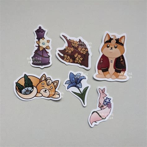 Genshin Impact Vinyl Sticker Bundle Etsy