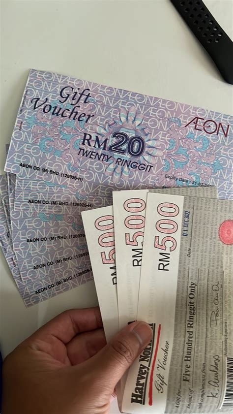 Rm Worth Of Voucher Rm Harvey Norman Rm Aeon Voucher