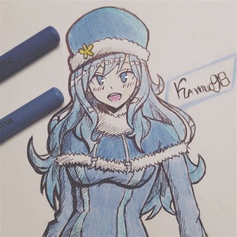 Juvia Fairy Tail Chibi Coloring Pages Fairy Tail Juvia Etsy