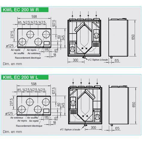 VMC Double Flux Helios KWL EC 200 W