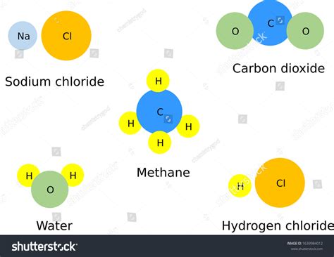 Different Compounds Molecules Two More Different Stock Illustration ...