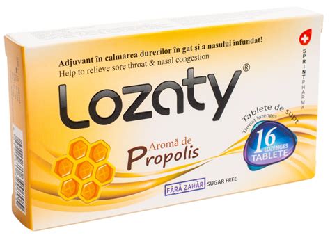 Supliment Alimentar Cu Aroma De Propolis Fara Zahar Lozaty Tablete