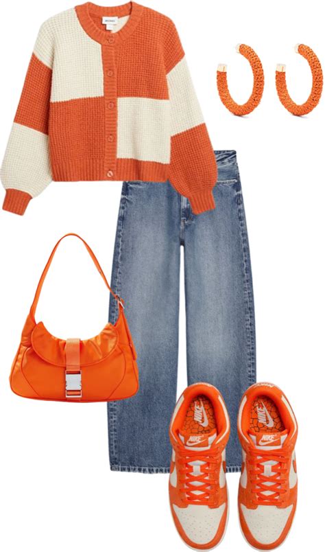 bright orange Outfit | ShopLook