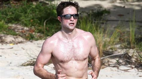 Robert Pattinson Shirtless And Jogging Barefoot On The Beach Will Give You Edward Cullen Daydreams