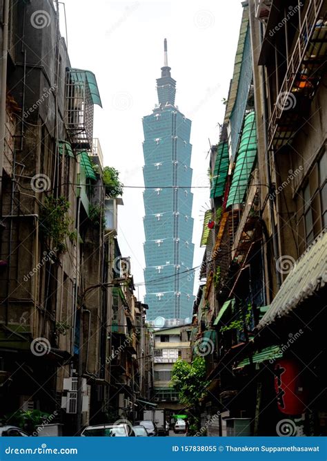 TAIPEI, TAIWAN - May 16, 2019: Taipei 101 Skyscraper In Taipei
